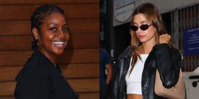 Hailey Bieber Grabs Dinner with Pal Justine Skye in NYC - www.justjared.com - New York