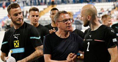 Ralf Rangnick reacts to dream Austria debut following Manchester United exit - www.manchestereveningnews.co.uk - Manchester - Austria - Germany - Croatia