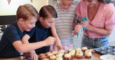 Kate Middleton and her kids bake cupcakes for Jubilee street party in adorable photos - www.ok.co.uk - county King George