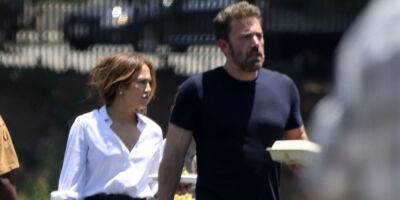 Jennifer Lopez Visits Fiancé Ben Affleck On Set of 'Nike' Movie in LA - www.justjared.com - Los Angeles - Jordan