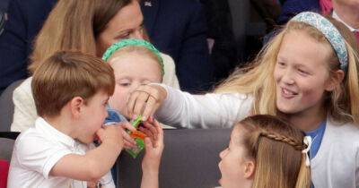 Prince Louis captured bickering with his cousins over a pack of sweets in hilarious jubilee pageant moment - www.msn.com - Russia - county Phillips - city Kherson - city Savannah, county Phillips