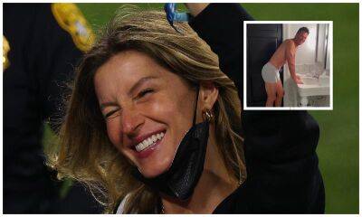 Gisele Bündchen catches Tom Brady checking himself out in his new underwear brand - us.hola.com - Los Angeles - USA