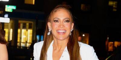 Jennifer Lopez Changes Into a Chic Pantsuit for 'Halftime' After Party! - www.justjared.com - New York