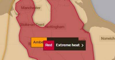 BREAKING: Met Office issues first EVER red weather warning for 'extreme heat' - www.manchestereveningnews.co.uk - Britain - Manchester