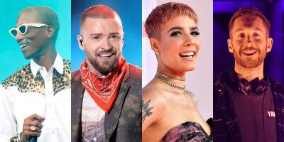 Justin Timberlake, Halsey & Pharrell Williams Team Up for Calvin Harris Collab 'Stay With Me' - www.justjared.com