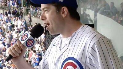 Olivia Munn Wowed by John Mulaney's Rendition of 'Take Me Out to the Ball Game' at Wrigley Field - www.etonline.com - New York - Chicago