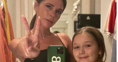 Victoria Beckham shares sweet snap of daughter Harper copying her outfit - www.ok.co.uk - county Harper - Croatia