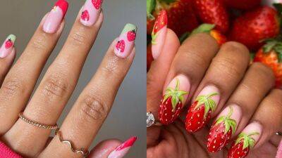 Strawberry Nails Are Everywhere This Summer - www.glamour.com - Poland