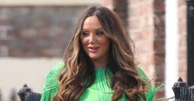 Pregnant Charlotte Crosby is a vision in green as she films new reality TV show - www.ok.co.uk - county Crosby