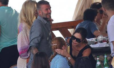 David and Victoria Beckham bump into friend Sarah Ferguson during luxurious lunch in Italy - hellomagazine.com - France - Italy - city Ferguson - Croatia
