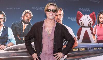 Brad Pitt Wears a Skirt for the Berlin Premiere of 'Bullet Train' - www.justjared.com - Germany