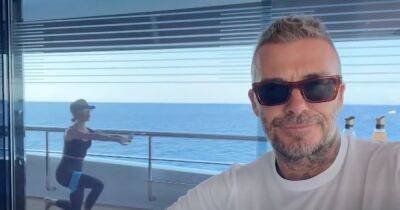 David Beckham jokes about Victoria's exercise routine during luxurious yacht holiday - www.ok.co.uk - Italy