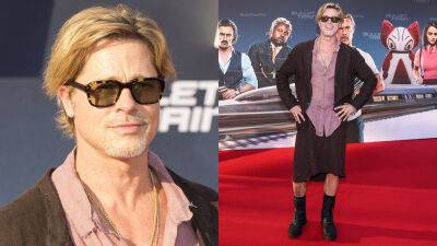Brad Pitt wore a skirt on 'Bullet Train' red carpet in Berlin to feel 'the breeze' - www.foxnews.com - Hollywood - Berlin - city Tinseltown