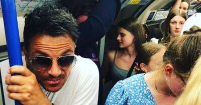 Peter Andre labelled 'brave' as he's pictured riding packed tube on trip into London - www.ok.co.uk - Australia - Britain