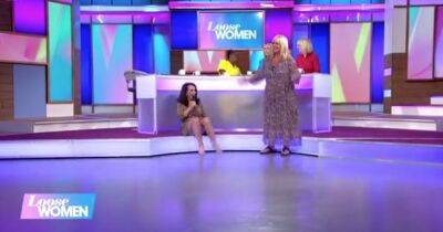 ITV Loose Women viewers gobsmacked as Lesley Joseph flashes knickers live on show - www.manchestereveningnews.co.uk - London - county Stone - county Hawkins