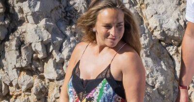 Pregnant Chloe Green smiles as she shows off baby bump in maxi dress ahead of welcoming second child - www.ok.co.uk - France - Italy