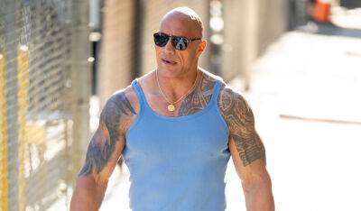 Dwayne Johnson Bares His Muscles in Tight Tank Top After His 'Kimmel' Appearance! - www.justjared.com - Hollywood - Washington