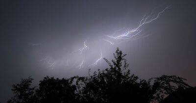 Thunderstorm warning issued for parts of North West - www.manchestereveningnews.co.uk - Britain - county Chester - city Portsmouth - city Brighton