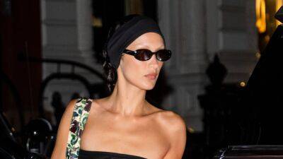 Bella Hadid Paired Her Sheer Tube Top With Low-Rise Pants While Out in New York City - www.glamour.com - Spain - New York