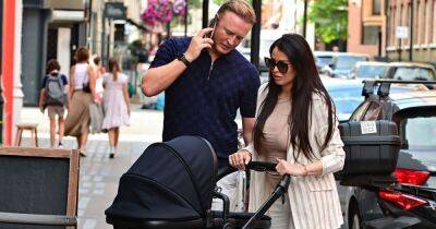 Jess Wright takes baby son on family stroll after detailing postnatal depression battle - www.ok.co.uk - London