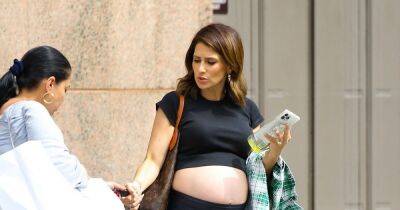 Hilaria Baldwin shows off blossoming bump in crop top as she prepares to welcome 7th child - www.ok.co.uk - Ireland