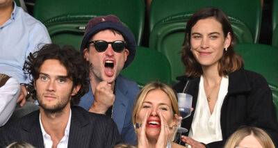 Tom Sturridge Kisses Alexa Chung at Wimbledon 2022 While Sitting with His Ex Sienna Miller & Boyfriend Oli Green - www.justjared.com - London