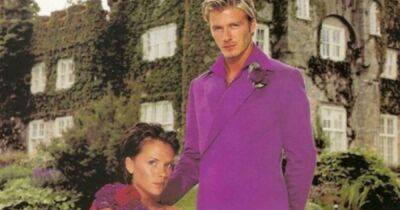 Victoria and David Beckham roast those purple wedding outfits on 23rd anniversary - www.ok.co.uk - Ireland