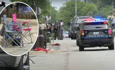 Suspect Still At Large After Horrific Mass Shooting At Chicago-Area Fourth Of July Parade - perezhilton.com - Chicago - Illinois - county Highland