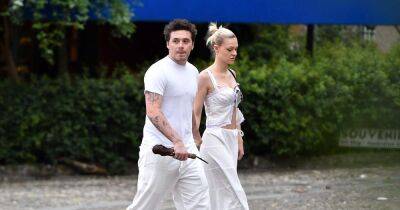 Brooklyn Beckham and wife Nicola match in white as they continue loved-up honeymoon - www.ok.co.uk - France - Italy