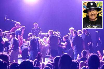 Carlos Santana collapses on stage during Michigan performance - nypost.com - city Santana - Michigan