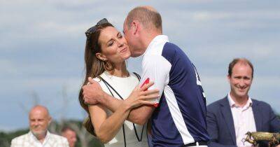 Kate and William in rare PDA as she kisses him after polo match victory - www.ok.co.uk - county Windsor