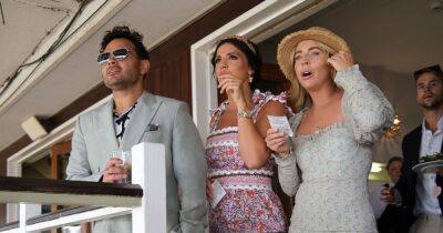 New mum Lucy Mecklenburgh wows at races with fiancé Ryan Thomas and BFF Lydia Bright - www.ok.co.uk