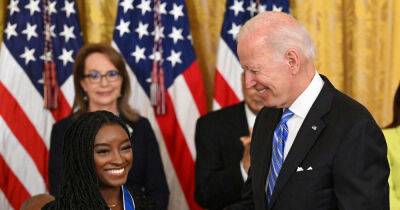 Simone Biles becomes youngest living person to receive Presidential Medal of Freedom - www.msn.com - USA - Las Vegas