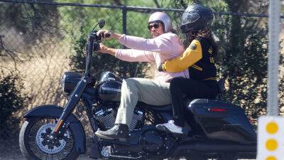 Jason Momoa and Eiza Gonzalez photographed on a motorcycle ride in California - www.foxnews.com - London - California