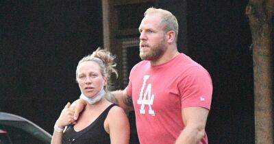 Chloe Madeley shows off baby bump on walk with husband James Haskell as due date passes - www.ok.co.uk - Britain - France - London