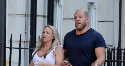 Chloe Madeley cradles baby bump on day date with husband James as due date comes and goes - www.ok.co.uk - Britain - county Haskell