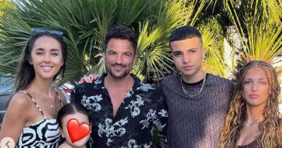 Peter Andre shares a rare full family photo with his lookalike kids as he celebrates wife Emily's birthday - www.msn.com - London