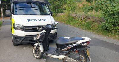 Runaway moped caught by police found with '30 bags of drugs' - www.manchestereveningnews.co.uk - Manchester