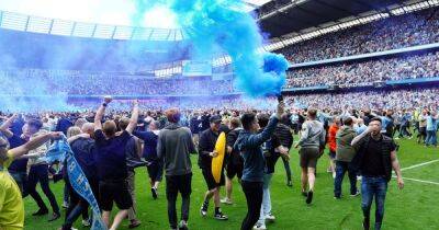 Man City charged by FA for 'violent' pitch invasion vs Aston Villa after Premier League title win - www.manchestereveningnews.co.uk - Manchester