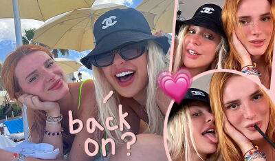 Tana Mongeau Cuddles Up To Ex Bella Thorne In Ibiza -- Are They Back Together? - perezhilton.com