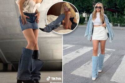 Boot camp: TikTok is making the wacky ‘jeans boots’ trend happen - nypost.com - Sweden - Manhattan