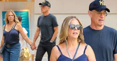 Tom Hanks and wife Rita Wilson hold hands to a romantic dinner in NYC - www.msn.com - New York - Seattle