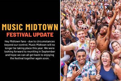 Atlanta’s Music Midtown festival canceled — Georgia gun law blamed - nypost.com - Atlanta - county Stone - city Midtown