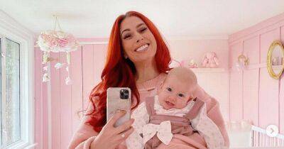 Stacey Solomon shows off matching wedding dress with baby daughter after wedding - www.ok.co.uk