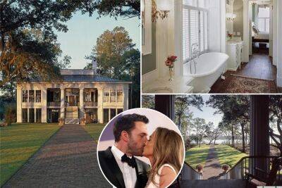 Inside Ben Affleck’s ‘plantation’ home where he will marry Jennifer Lopez - nypost.com - Greece - county Hampton