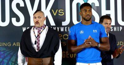 Anthony Joshua has significant weight advantage in Oleksandr Usyk fight - www.manchestereveningnews.co.uk