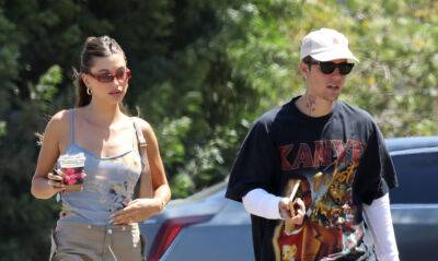 Justin & Hailey Bieber Kick Off Their Weekend at a Saturday Afternoon Party - www.justjared.com - Los Angeles