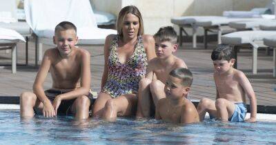 Danielle Lloyd has her hands full looking after four sons before Dubai date night - www.ok.co.uk - Dubai