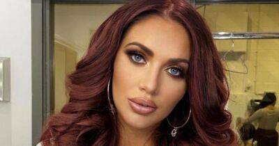 Amy Childs looks different with black hair in throwback snap - www.ok.co.uk