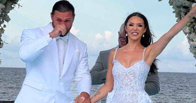 Scheana Shay Ditched Her Jeweled Wedding Dress for a Floral Mini and Chunky Sneakers at the Reception - www.usmagazine.com - California - Mexico - city Sandoval - Indiana - county Davie